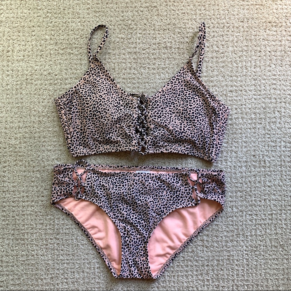 Xhilaration Cheetah Pink Bikini